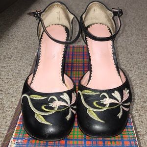 Super Cute Jeffrey Campbell Embroidered Wedges